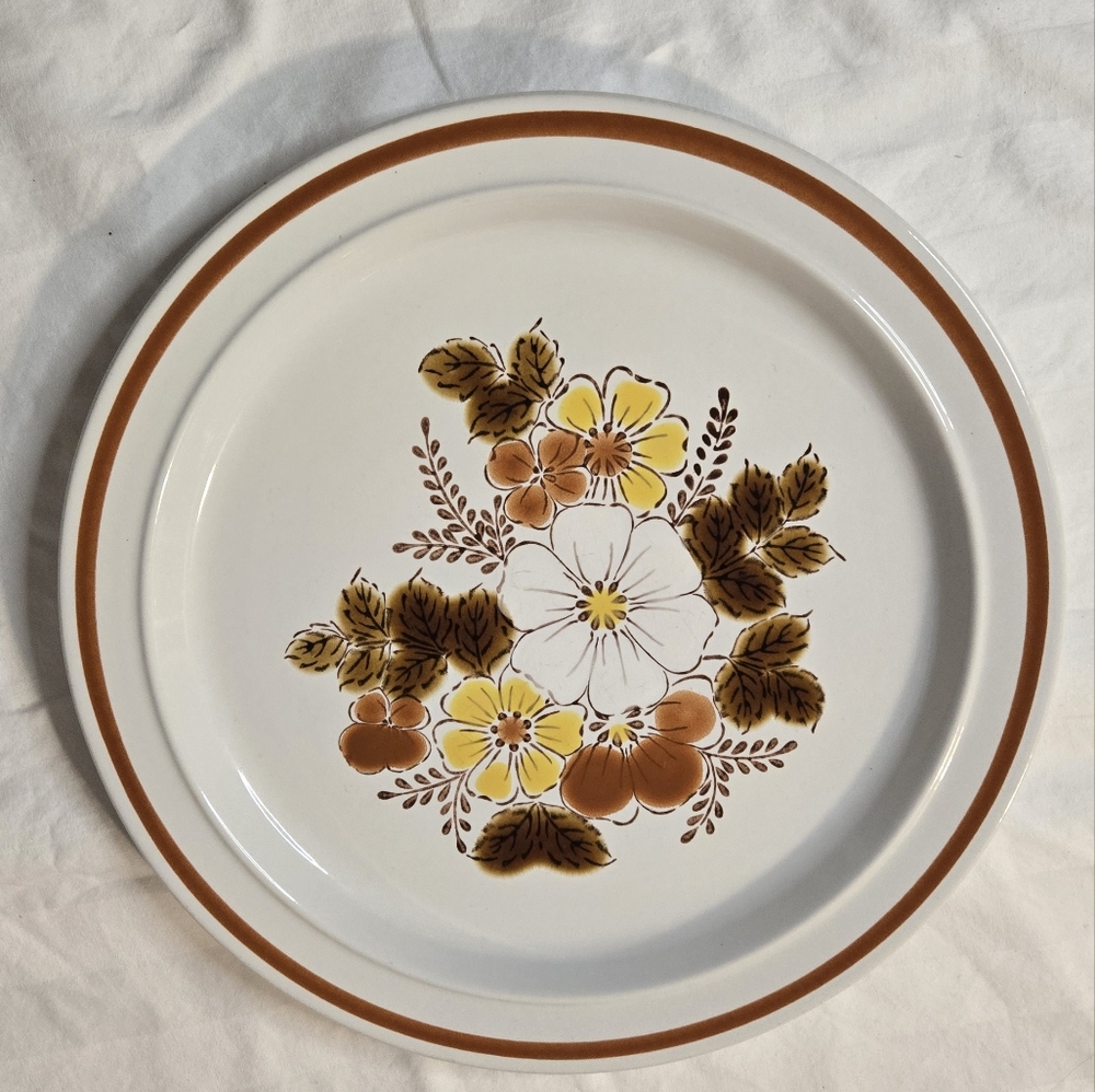 Vintage STONEWARE Dinner Plate - "Autumn Glory" - Made In Japan